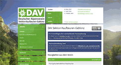 Desktop Screenshot of alpenverein-kaufbeuren-gablonz.de