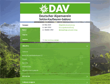 Tablet Screenshot of alpenverein-kaufbeuren-gablonz.de